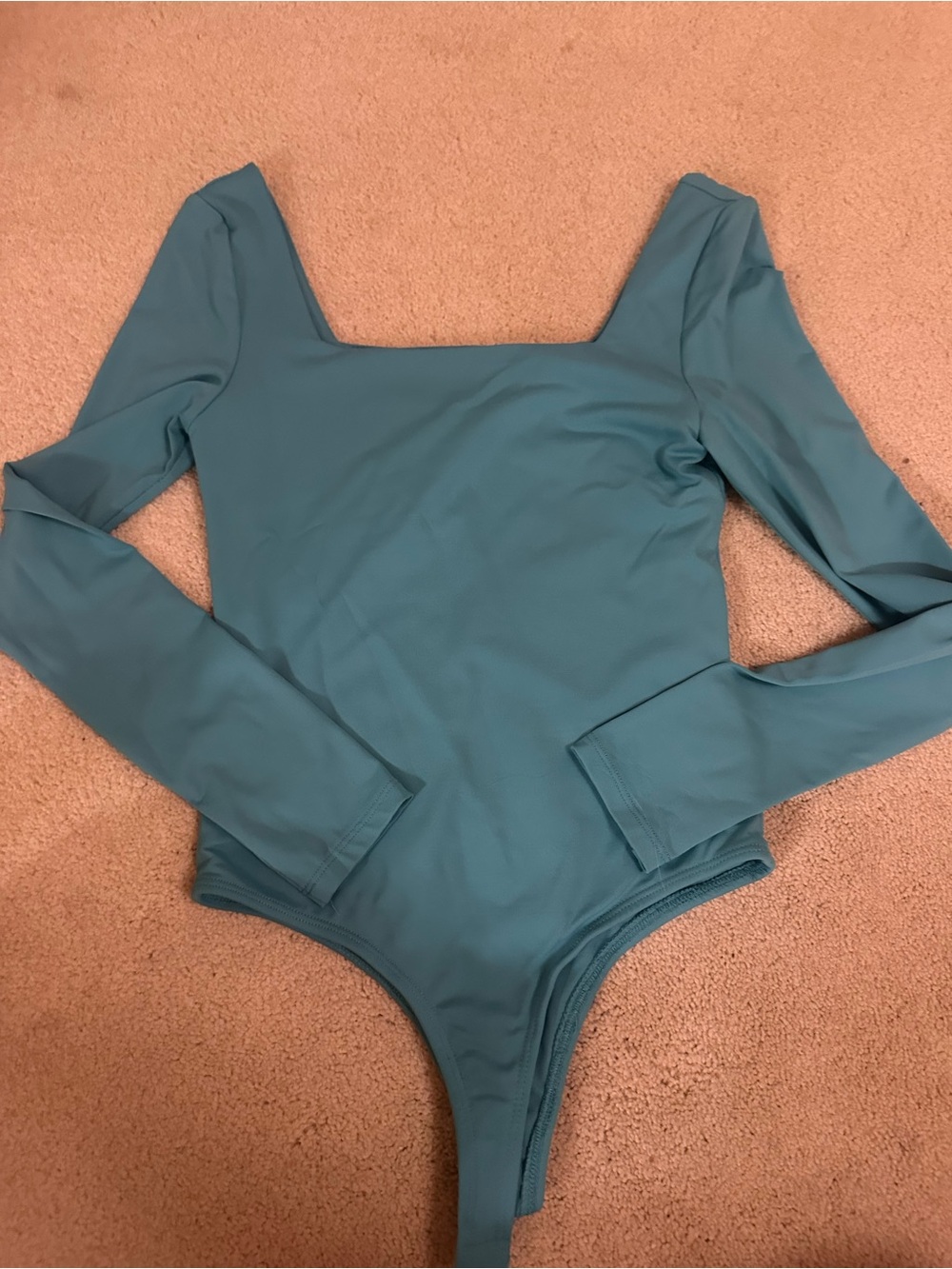 mi ami Teal Scoop Neck Top